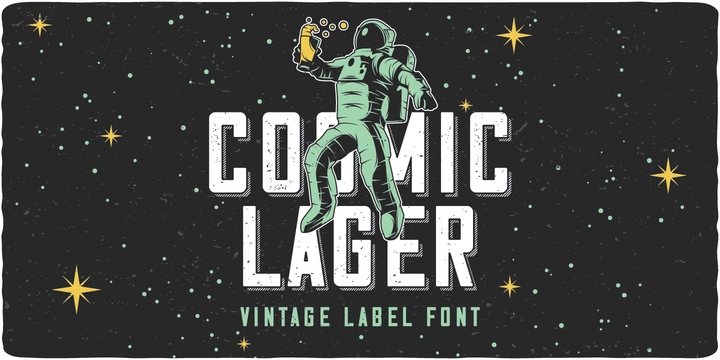 Cosmic Lager Font preview